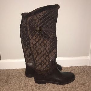 Brown rain/snow boots